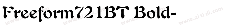 Freeform721BT Bold字体转换